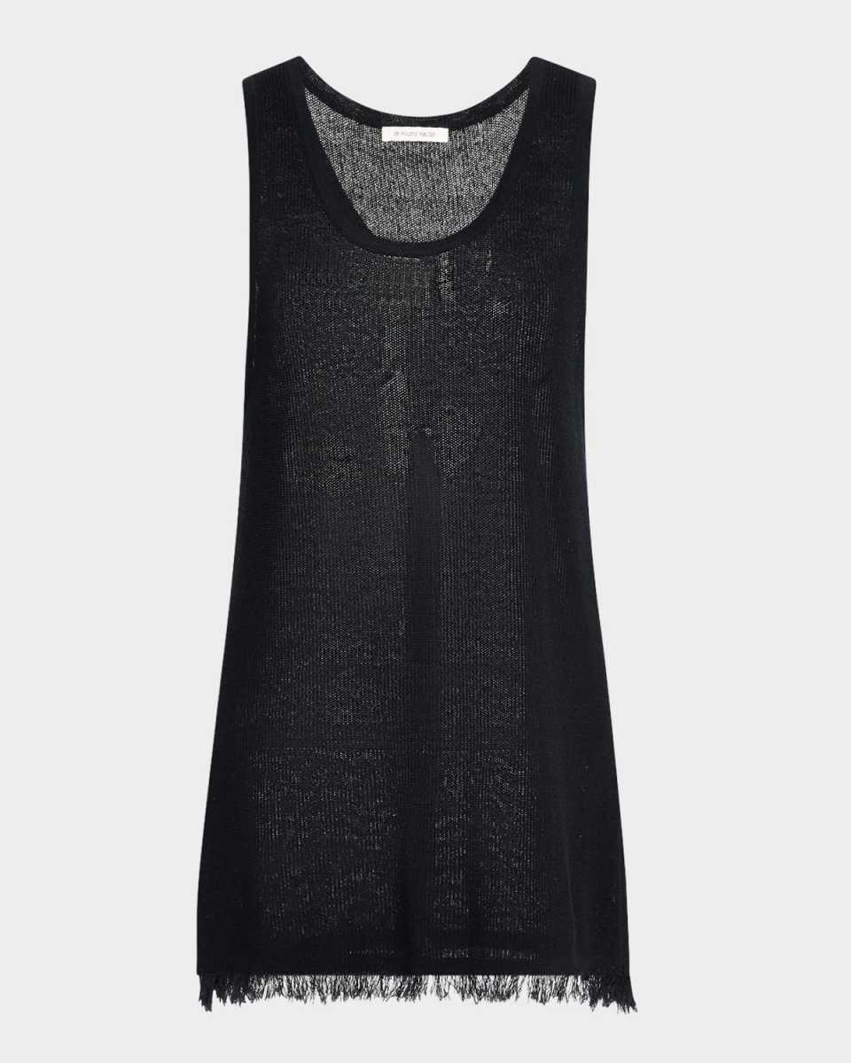 Rhys Fringe-Hem Knit Tank